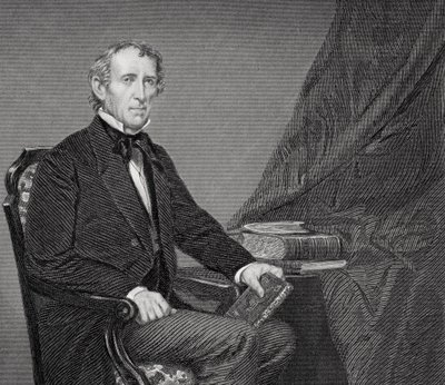 Portrait of John Tyler (1790-1862) (detail) by Alonzo Chappel